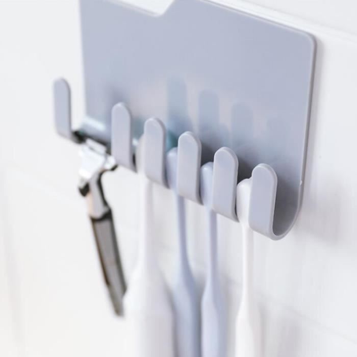 4 pièces support de rasoir auto-adhésif en étanche multi-fonctionnel de crochets de rangement mural COFFRET DE RASAGE