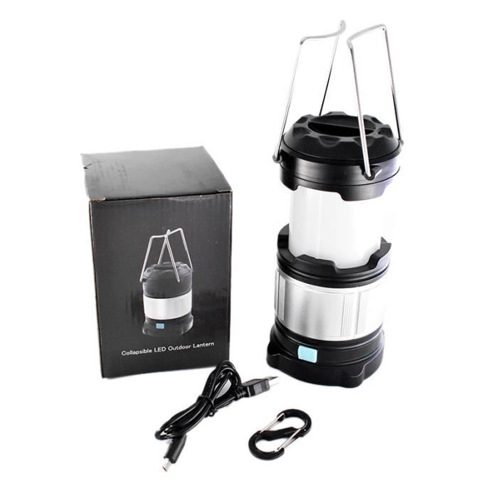 Portable LED Camp LumièRe Rechargeable USB Puissance RéGlable Camping LumièRes Lampes de Poche ExtéRieure Tente Lampe