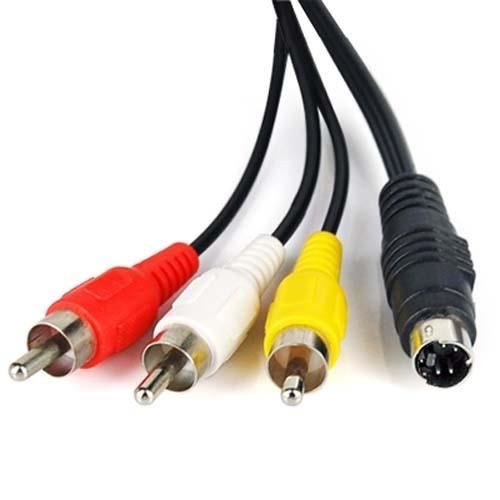 DIGIFLEX S-vidéo câble adaptateur 4 broches mâle à 3 RCA TV versez PC et ordinateur portable