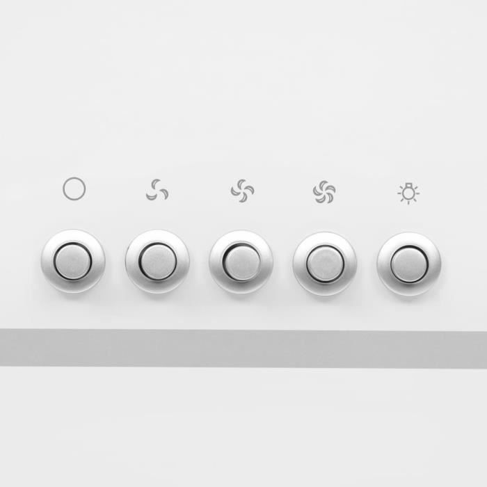 763339 - Design Furniture - Hotte murale Hotte aspirante cuisine - Hotte décorative murale - Hotte Déco 60 cm Acier inoxydable et ve