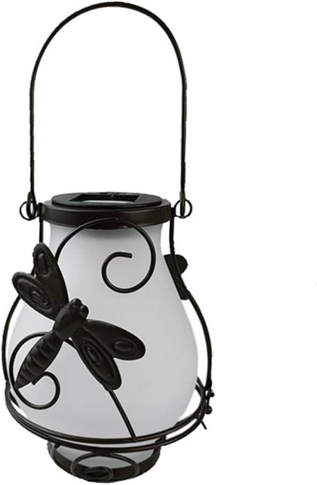Lanterne Solaire Suspendue Libellule NUZAMAS - Effet Flamme Étanché IP55 Jardin