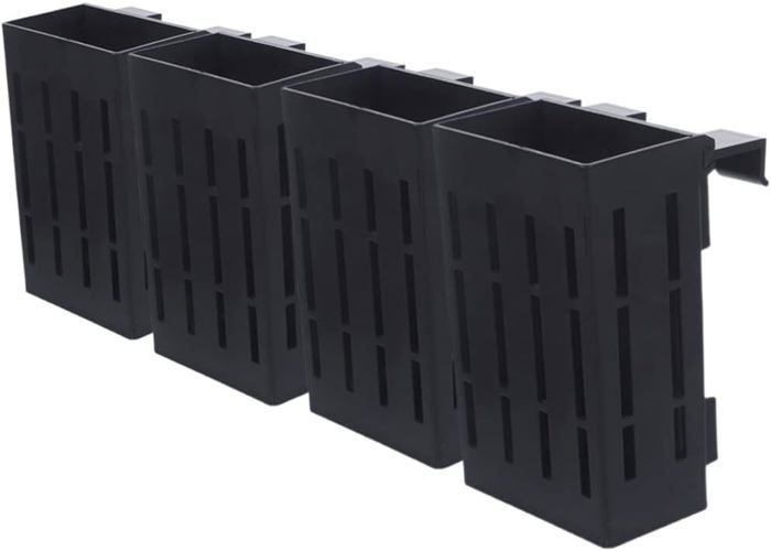 Support Mural Pour Plantes D’aquarium – 2 Pots Suspendus Hydroponiques – Fixation Jusqu’à 1,3 Cm D’épaisseur