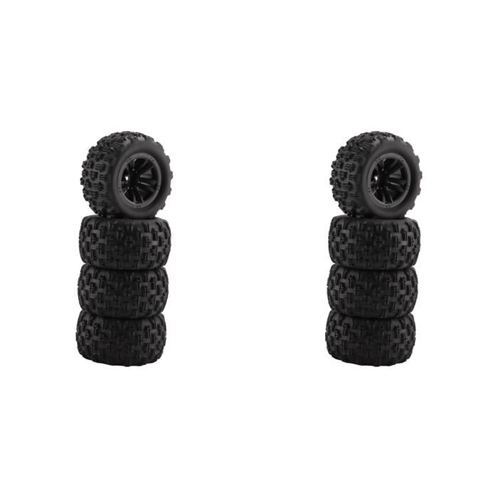 Fdit Pneus Sur Chenilles RC 4 Pièces RC Roues Et Pneus 75mm Avant