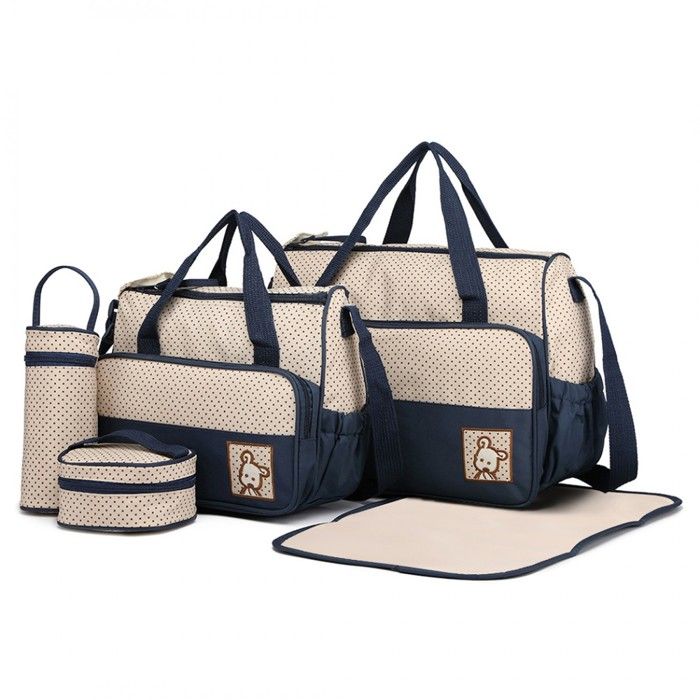 Sac à Langer Grand Format étanche - Avec Matelas à Langer, Sac Isotherme Et Clips, Idéal Pour Les Sorties Avec Bébé