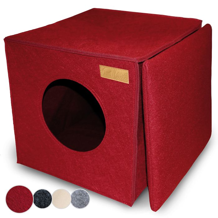 Comparer les prix de Cave à chat pour étagère - KaraLuna - Lit pour chat Panier Lit Accessoires Cachette Dormir Niche Panier Coussin Igloo Maison