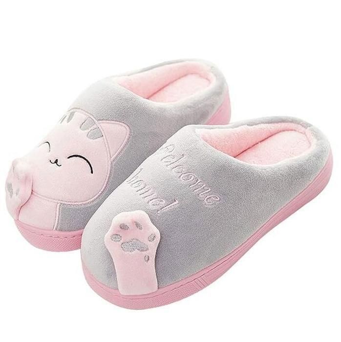 Chaussettes Pantoufles PUTUO Hiver - Chaudes, Douces Et Antidérapantes Pour Femme | Taille 36-41 | Idée Cadeau Noël