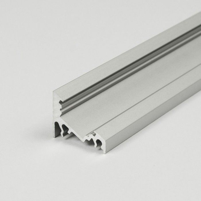 PROVISTON Profilé LED en aluminium 20 x 16 x 2000 mm Noir anodisé Eclairage à Led Eclairage indirect Barres à LED 1 pièce