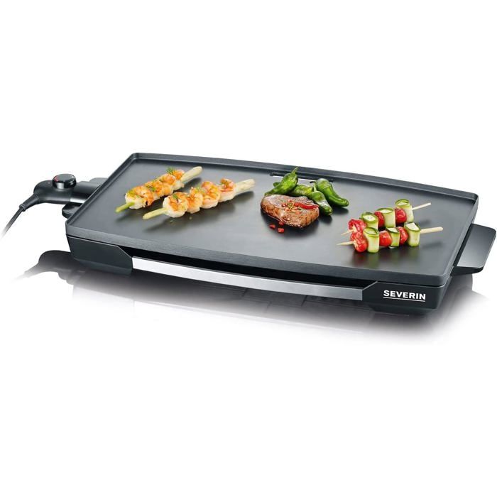 Plancha Électrique 3 En 1 AEWHALE 2000W - Plaque Cuisson Anti-adhésive Température Réglable Aewhale Plancha
