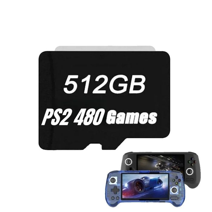Carte TF pour Retroid Pocket 4 Pro, 512 Go de stockage, 480 jeux PS2