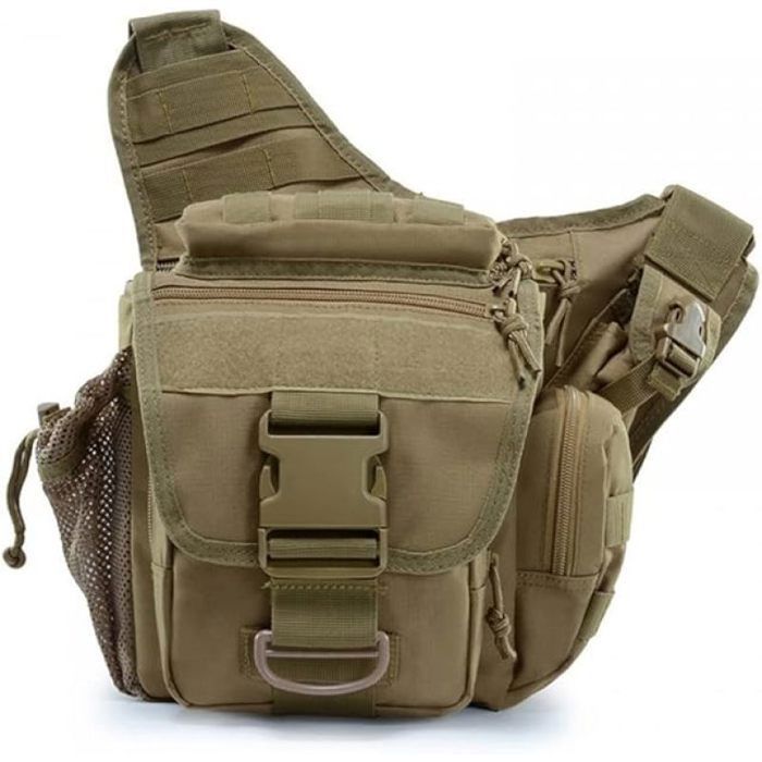 Messenger Range Pack sac à bandoulière imperméable Molle Cross Body Pack rembourré militaire pour randonnée SAC A DOS DE RANDONNEE