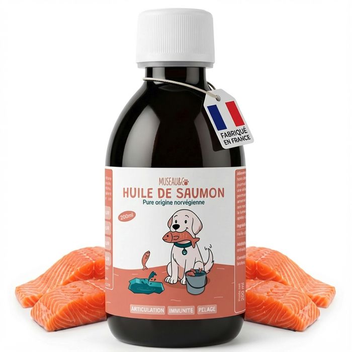 Comparer les prix de Museau & Co - Huile de saumon - Oméga-3 pure Norvège chiens et chats