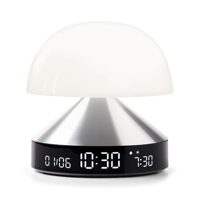 Simulateur daube - Lexon : Lampe réveil simulateur daube Lexon - Gris