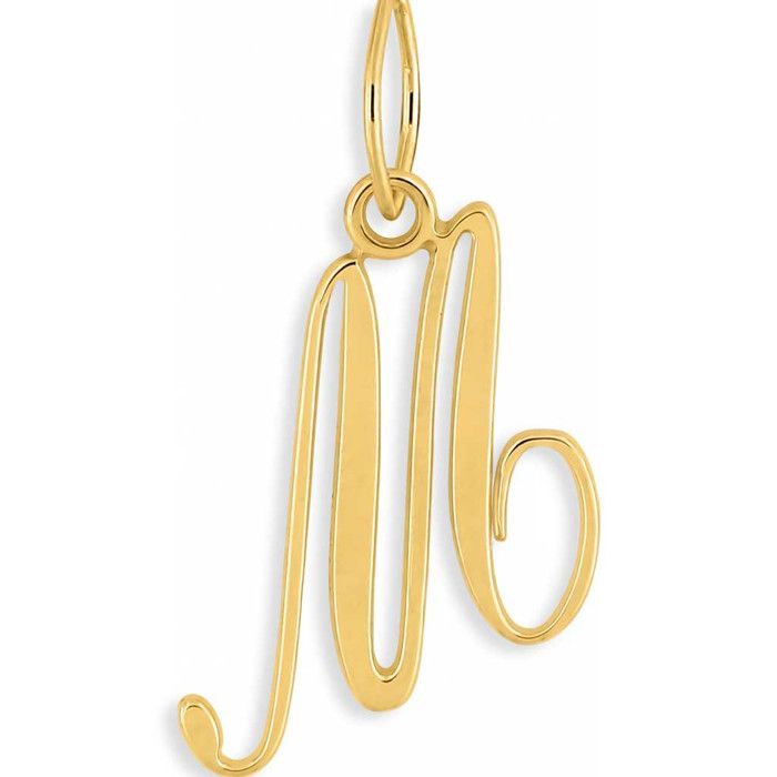 Pendentif Initiale Or Jaune - LAtelier dAzur - Lettre M - Or Jaune - Chaine Offerte Pendentif Initiale Or Jaune - LAtelier dAzur - Lettre M - Or Jaune - Chaine Offerte