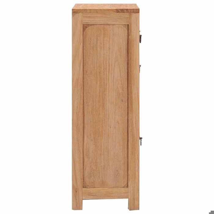 Décoratif - Buffet bahut - Placard de rangement moderne - 50x30x90cm - bois de teck massif - pour entrée con9717010