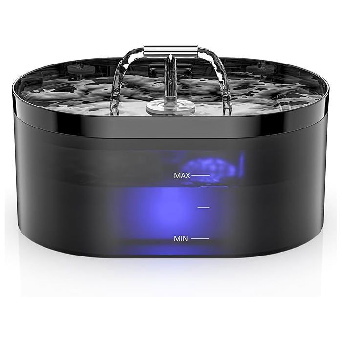 Fontaine à Eau Automatique pour Chat - 2 2L - Distributeur Eau Chat avec LED - Super Silencieuse Chiens Plusieurs Anim FILTRE A AIR