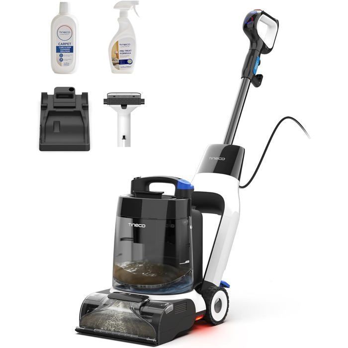 Tineco CARPET ONE Cruiser Nettoyeur de Tapis Intelligent Auto-nettoyage FlashDry Shampouineuse 130W pour Tapis et Tissus