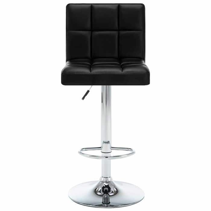 Winter SaleTabourets de bar - Sièges de Bistro/Meuble de bar - lot de 2 - pour 2 personnes - noir similicuir(40 x 47 x (90-111) cm