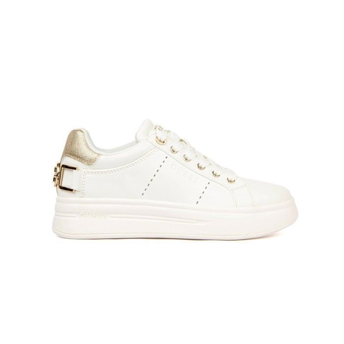 Basket Guess Femme Wesli Blanc Synthétique