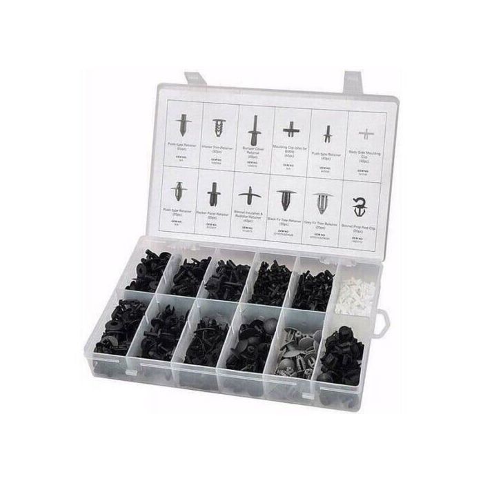 Nicavkit Lot 110 Fixation Voiture U-type Rivet Agrafe Acier Manganèse