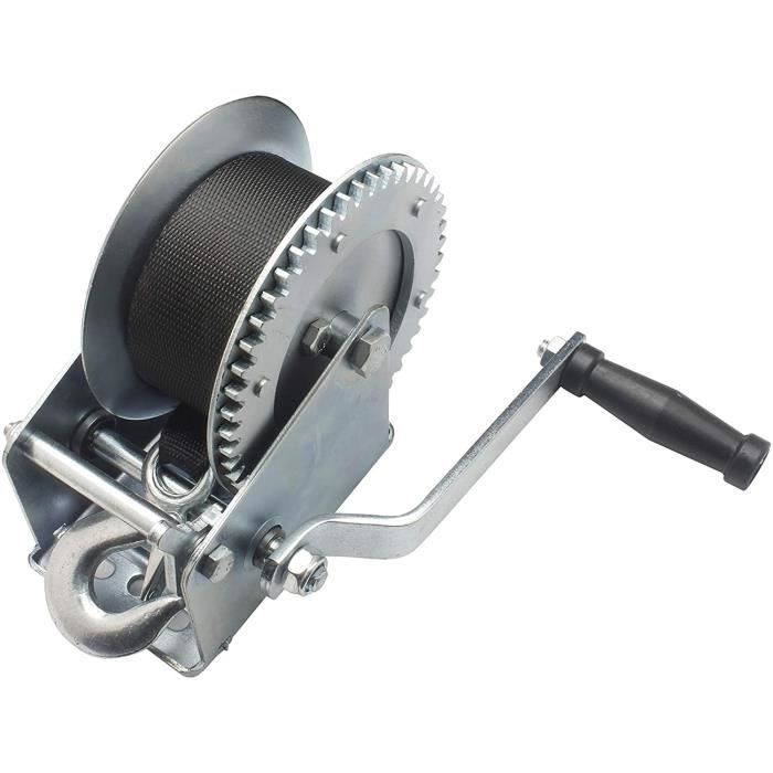 1600Lb Treuil Manuel Main Remorque, Treuil De Vitesse Solide avec 7