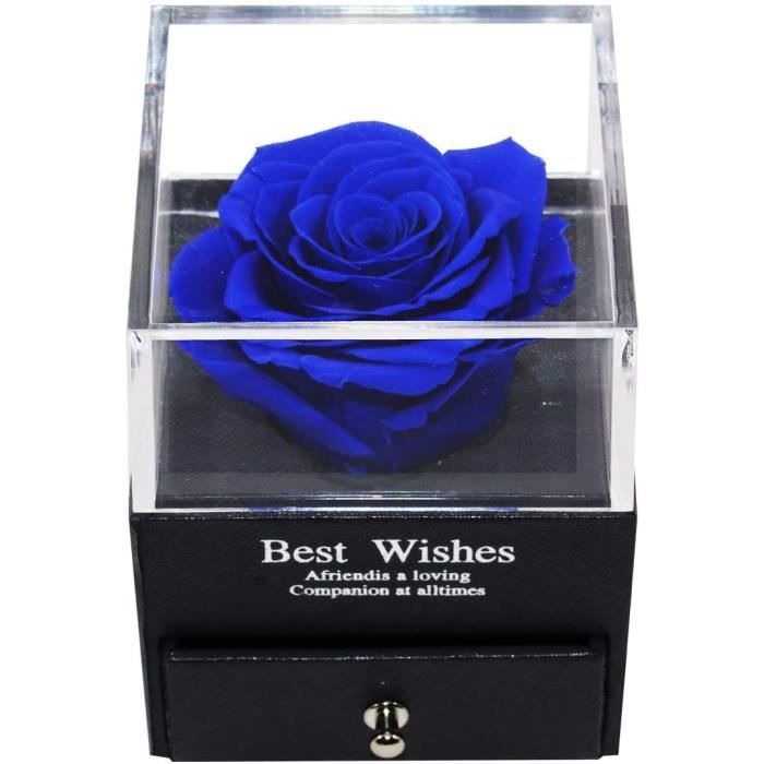 Fleur Éternelle JEWELRY CASE MINI BLUE Amazon.com: WILLSHINE Eternal Rose Gift Box, Preserved Red
