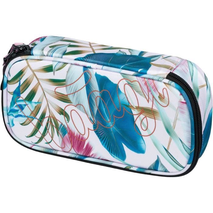 Julian Ross Ballerina Bunny Trousse, Étui Triple Rempli 3D Fille, 45 Accessoires Pour L'École, 3 Fermetures Éclair, Compartiments Organisés, Crayons De Couleur, Feutres, Colle, Ciseaux