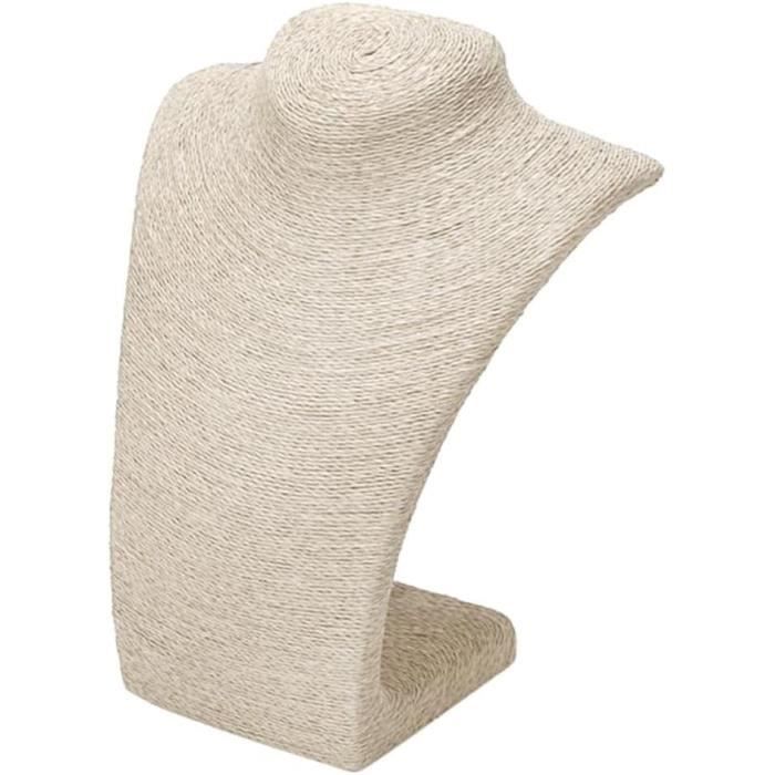 7x7x7cm Arqué Collier Présentoir Noir Microfibre Collier Anneau Bijoux