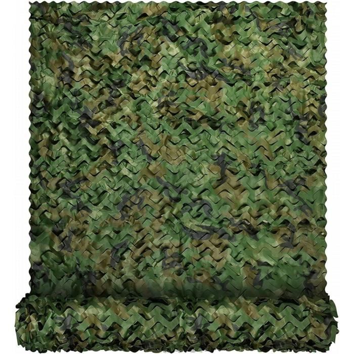 Filet De Camouflage 2,5x9 M - Protection Solaire, Chasse, Camping - Tissu Oxford 210D Résistant