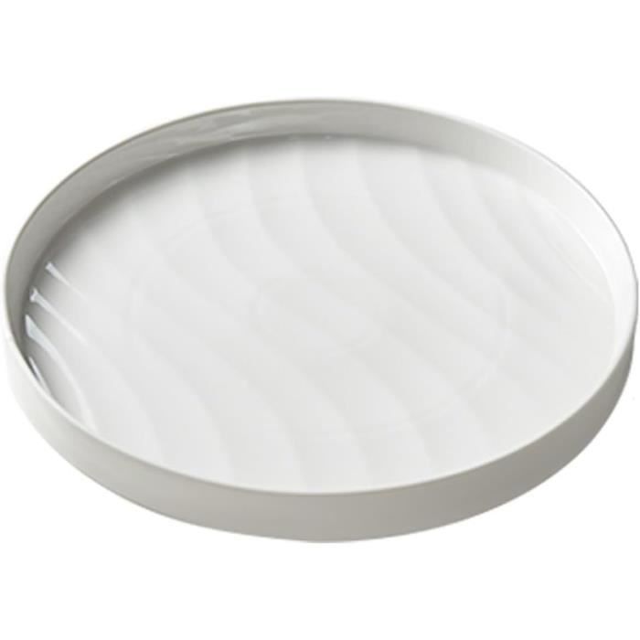 Assiette De Cuisine Harmony Coral 27cm - Mélamine Blanche - Marine Business