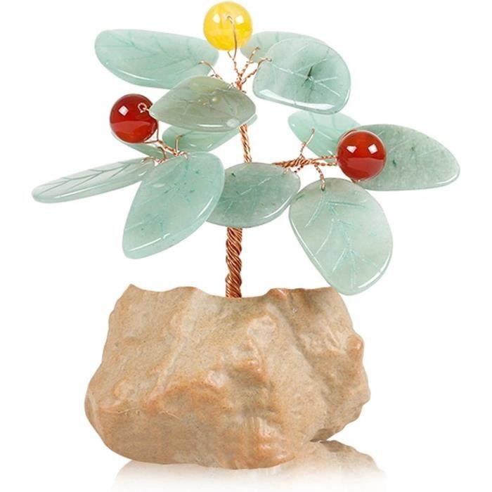Jovivi Arbre De Vie Améthyste Pierre Naturelle DIY Bijoux Fengshui Tree Avec Base En Céramique, Fils De Cuivre, Décoration Porte Bonheur Pour Chambre Bureau Table