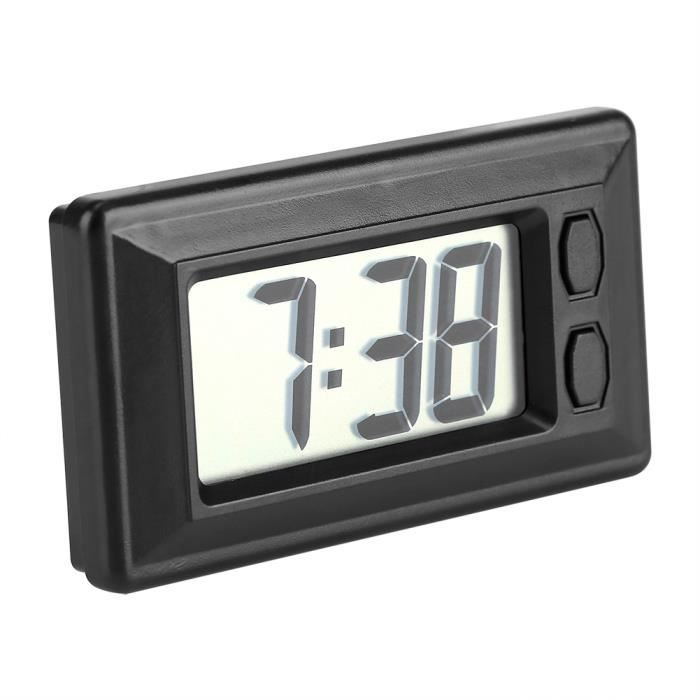 Horloge numérique tableau de bord de voiture numérique LCD Horloge  électronique Date Heure Affichage du calendrier -SEC - Cdiscount Maison