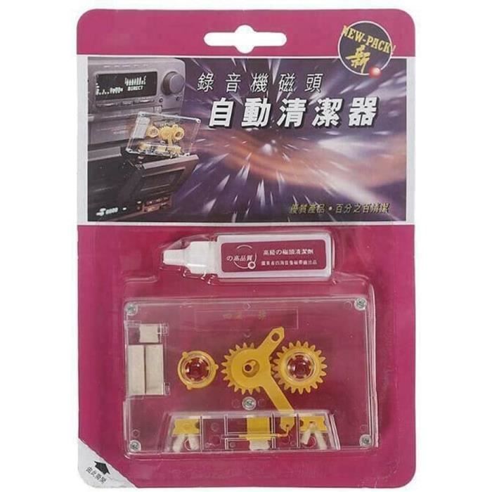 Nettoyeur Et Démagnétiseur Pour Têtes De Cassette Audio - Kit D'entretien Pour Lecteurs Cassettes Vintage
