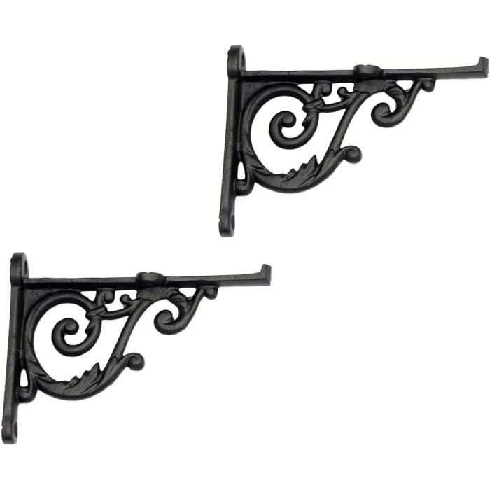 AJW-Support d'étagère antique | Lot de 2 équerres d'étagère | Équerres ...