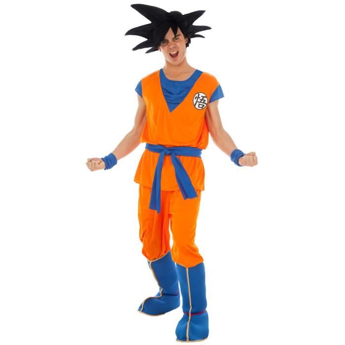 Déguisement Goku Saiyan Dragon ball Z adulte Taille S Costume soirée déguisée carnaval