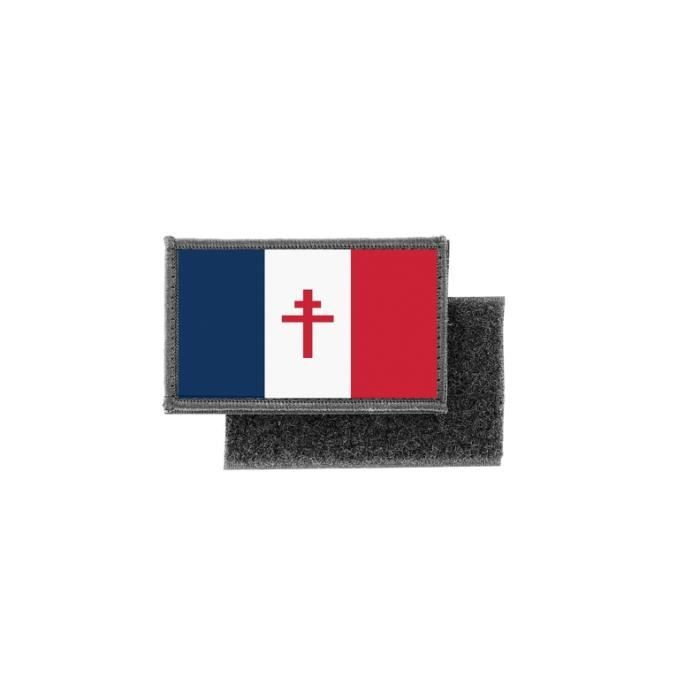 Patch ecusson imprime badge drapeau france libre de gaulle - Cdiscount  Beaux-Arts et Loisirs créatifs