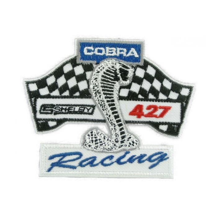 Patch Thermocollant Cobra Shelby 427 Racing - 8x6,5 Cm - Brodé - Pour