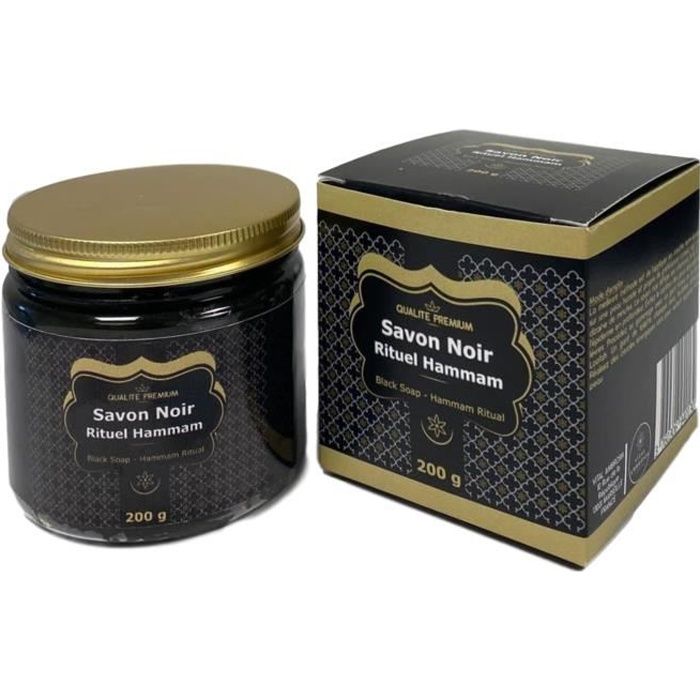 Savon Noir Authentique pour Gommage 200g - Boutique Au savon de