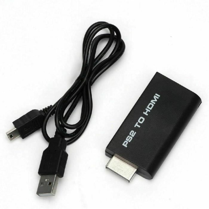 Adaptateur de sortie Audio-vidéo pour Sony 2 PS2, convertisseur compatible  HDMI, câble USB pour PS2 - Black - SCOT059 - Cdiscount Informatique