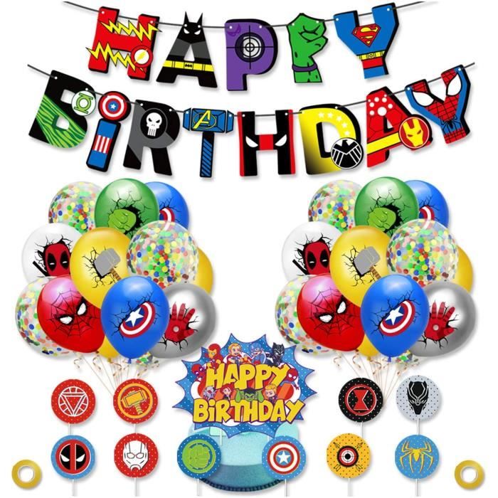 Anniversaire Décorations,Ballon d/'anniversaire Grand Nombre,Feuille Ballons,Numéro Ballon Bleu Argent, 40 Ans Sunshine smile 40er Happy Birthday Decoration,Décorations de fête d/'anniversaire