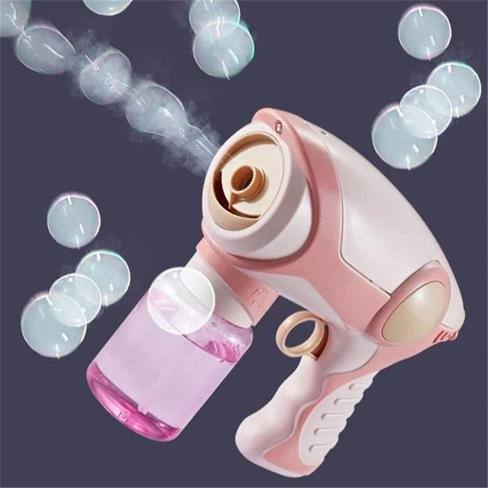 Sitodier – Machine à Bulles Papillon Magique – Musique Et Lumières – Anti-fuite – 2 Flacons Inclus – Cadeau Fille