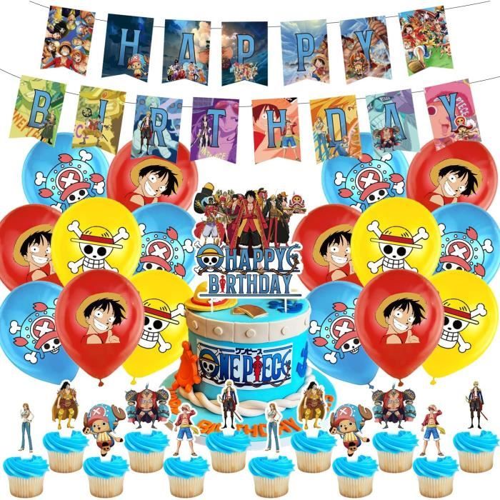 One Piece Anniversaire Decoration 32 Pièces One Piece Ballons Latex One