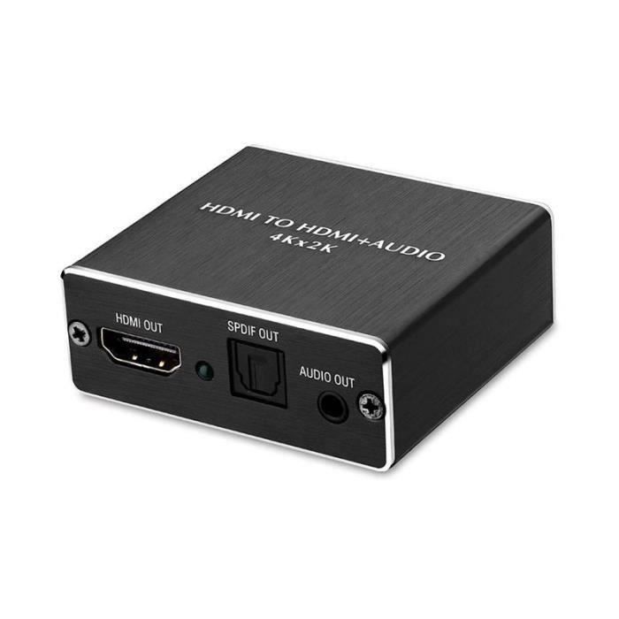 Extracteur audio HDMI 4K @ 60Hz, lien de charnière optique éventuelles DIF 3.5mm, adaptateur de sortie audio pour PS4, PS5, XBox, TV, HDTV  44