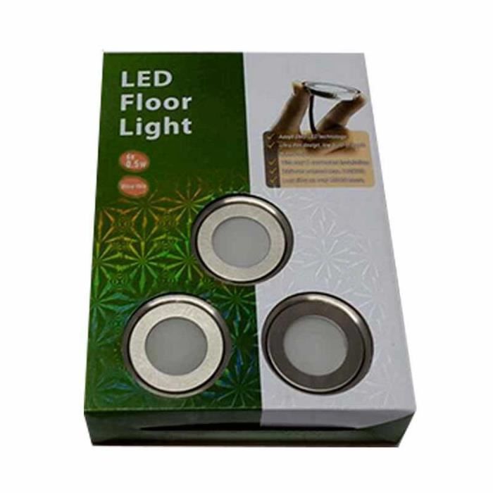 Kit Spot Led Encastrable Au Sol Rgb 6 Balises Ip67 O58x9mm Achat
