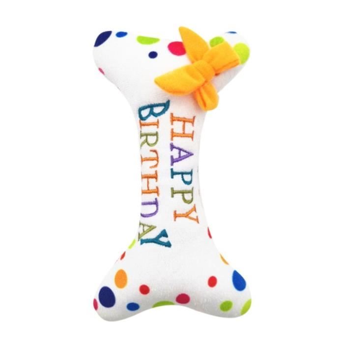 Jouets Jeux Pour Chien Gateau D Anniversaire En Peluche Pour Chien Resistant Aux Morsures Propre A Macher Jouet Type D Cdiscount