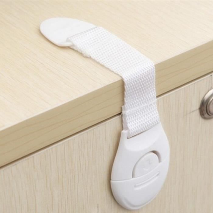 Lot De 2 Verrous De Sécurité Pour Four Et Appareils Ménagers - Résistant à La Chaleur, Installation Adhésive, Blanc