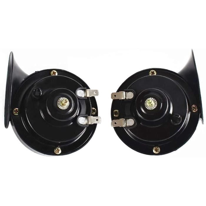 Lvcuyy klaxons de train,Tweeter Cornes de train aigus pour camions 300db Corne descargot /électrique /à air fort 12V Kit de cornes de train /étanche Super fort pour voiture Moto Camion Bateau