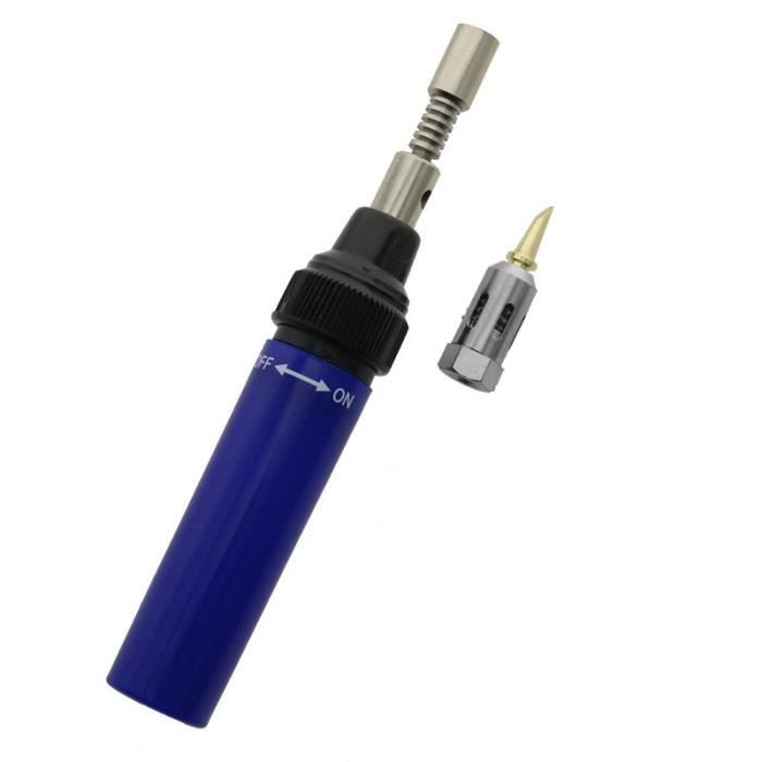 Fer à Souder Au Gaz Butane Sans Fil - Mini Torche Stylo + Pointe, Soudeuse Portable 1300°C