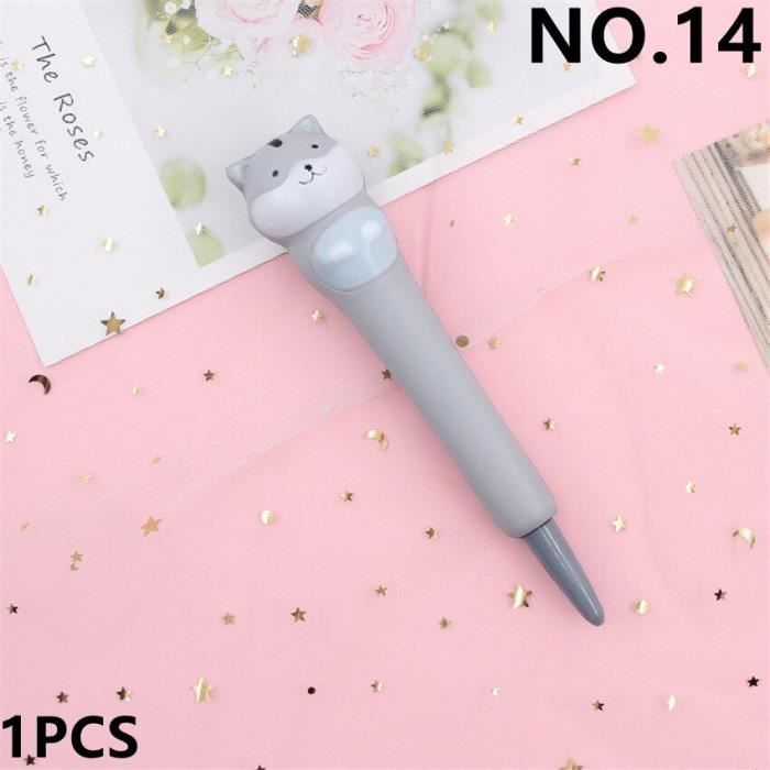 12 Stylos Rigolos En Forme De Doigt - Stylo Anti-stress Kawaii, Pointe 0,7 Mm, Pour Enfants Et Bureau