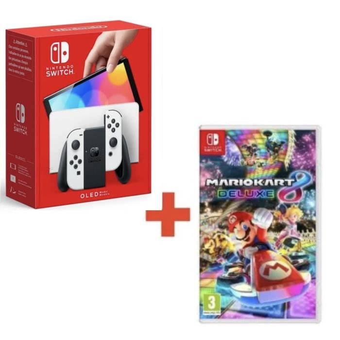 Nouvelle Nintendo Switch OLED Blanche + Mariokart EN TELECHARGEMENT