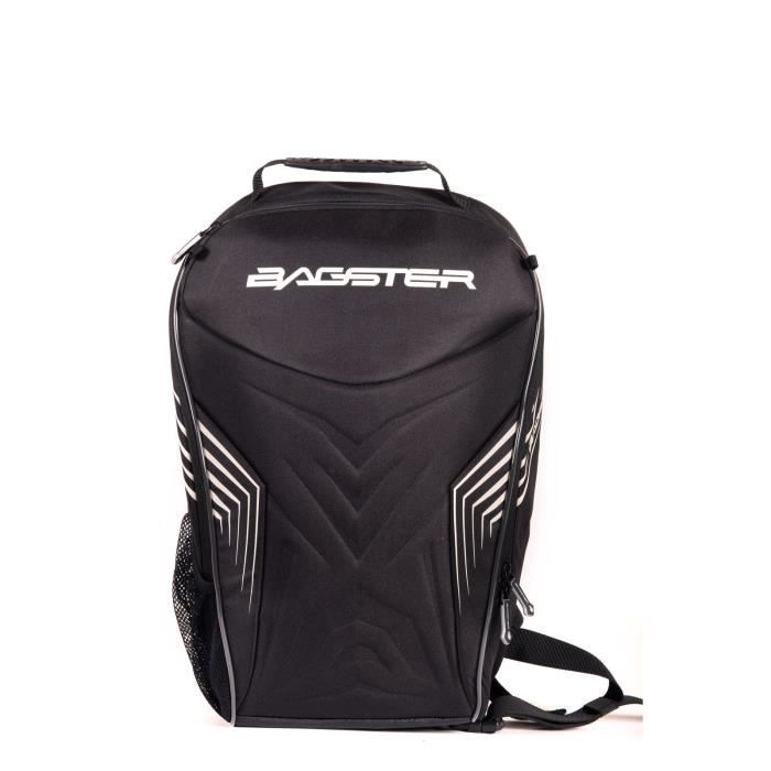 BAGSTER Sac à dos moto - Rac'R - noir/blanc